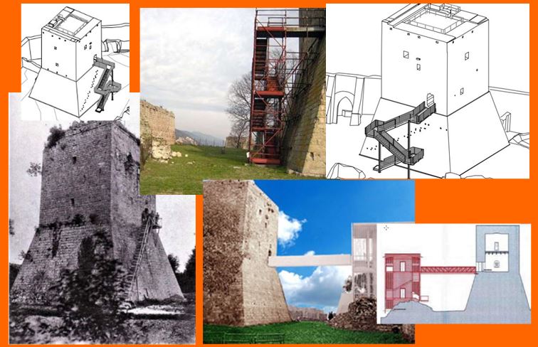 Una scala d’oro per l’accesso al Mastio della Rocca